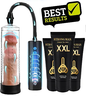 NEW Penis Pump Vacuum Men Enlarger Male Big Thick Dick Growth Faster Enhancement • $10.99