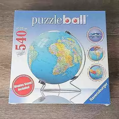 NEW Ravensburger 3D Puzzle Ball World Globe Puzzle 540 Pieces Earth • $33.32