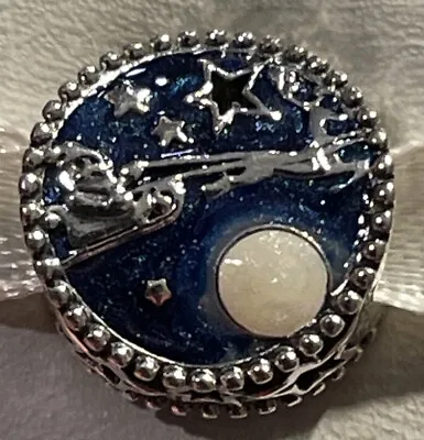 New Authentic PANDORA Sterling Silver Blue Santa & The Reindeer Charm Bead 925 • $29.99