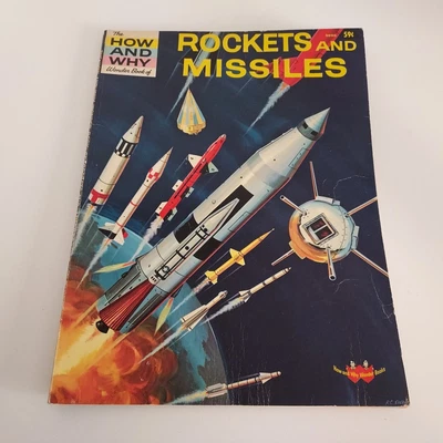 $7.95 • Buy The How And Why Wonder Book Of ROCKETS AND MISSILES #5005 Vintage 1969