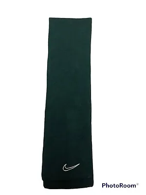 $11 • Buy Vintage Nike Swoosh Knit Scarf 90s Green
