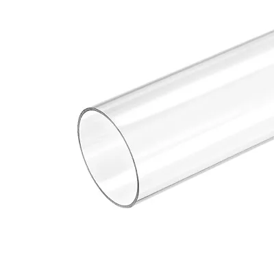 Plastic Pipe Rigid Polycarbonate Round Tube Clear 2.3  ID 2.5  OD 9.6  • $20.05