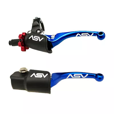 ASV F4 Front Brake Pro Clutch Perch Levers Blue Pair Dust Covers YFZ 450 04-06 • $245