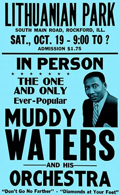 Muddy Waters - 1957 - Concert Poster • $14.99