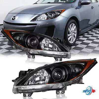 Projecter Headlight For 2010-2013 Mazda 3 Clear Lens Headlamp Front Lamps • $107.95