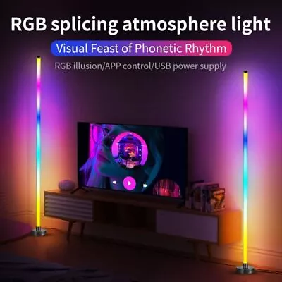 RGB Colour Changing LED Floor Light Minimalist Mood Lamp Corner Stand 1.2m Tall • £18.99