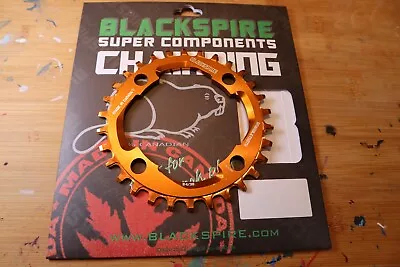 New Blackspire Super Components Chainring - 94MM BCD 4 Bolt -  30 Tooth - Orange • $16.93