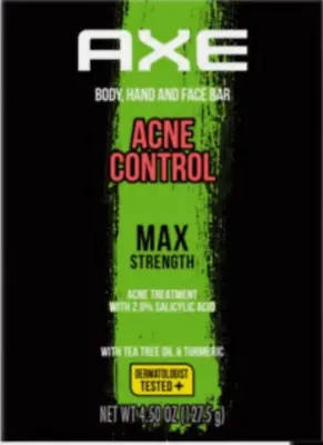 Axe Body Hand And Face Soap Bar Acne Control Treatment 4.5 Oz Ea • $11.49