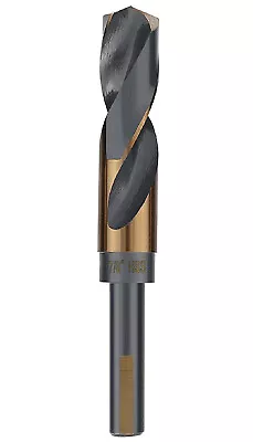 HSS Silver And Deming Drill Bit 1/2  Reduced Shank Golden/Black Drill Metal • $12.99