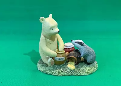 Border Fine Arts / Enesco Classic Pooh - Pooh & Badger With Honey Pots (A22077) • $18.65