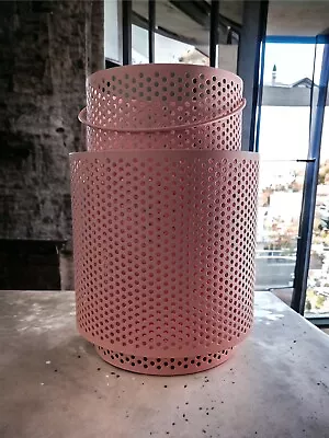 $10 • Buy IKEA BEHÄRSKA Steel Lantern For Block Candle, Pink, Outdoor Candle Not Included