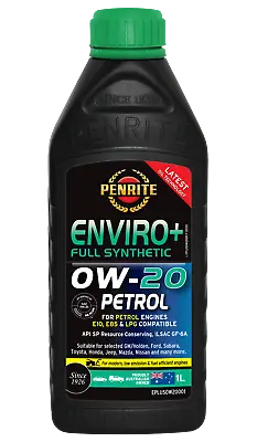 Penrite Enviro + Full Synthetic Engine Oil  1l 0w20 EPLUS0W20001    • $19.95