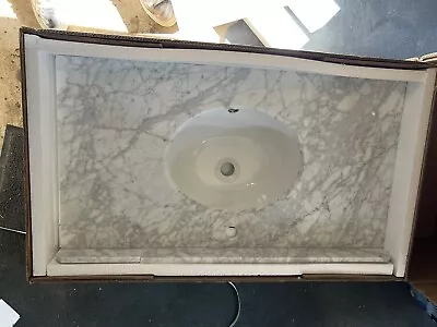 Carrara Marble Sink *new But Slightly Damaged* • £135