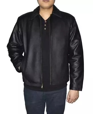 Victory Sportswear Men's  Retro Leather Jacket  Black XL • $75.60