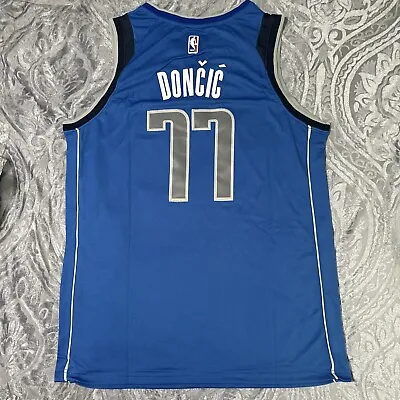 Luka Doncic Jersey Blue Dallas Mavericks Large #77 Stitched • $56.97