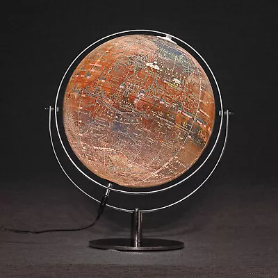 Mapsoft Classic Illuminated Mars Globe 24cm/9.5  RCI-24 Lamp Light LED • $139