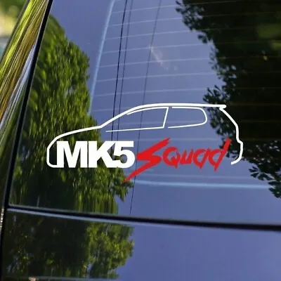 Mk5 Squad Silhouette Sticker - For VW Golf Mk5 GTI  R32  TDi • $8.99