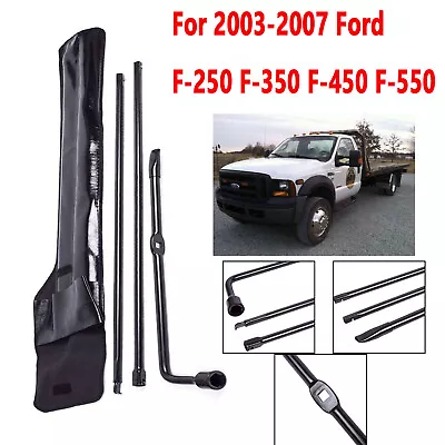 For 2003-07 Ford F250 F350 Spare Tire Lug Wrench Tool Jack Replacement Set W Bag • $40.60