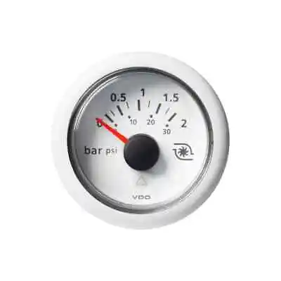 VDO-Viewline Turbo Boost Pressure Gauge 12/24 Volt - Ivory (2 Bar) • $110.03