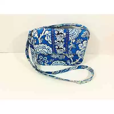 Vera Bradley Retired Blue Lagoon Adjustable Strap Crossbody Shoulder Bag • $14