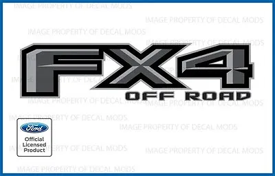 (2x) Ford F150 FX4 Off Road Decals FG Stickers Truck Bed Side Gray Black FH5A1 • $23.96