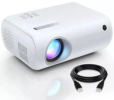 Mini Projector ClokoWe 2023 Upgraded 1080P HD Projector 10000L Portable Phone  • £57.99