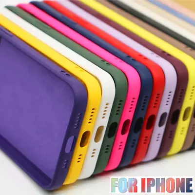 $2.19 • Buy For IPhone 14 Pro Max 13 12 11 XR XS X 8 7 Shockproof Liquid Silicone Case Cover