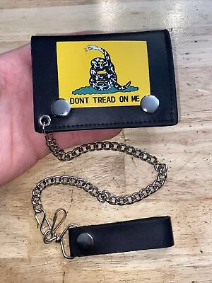 Don’t Tread On Me Genuine Leather Wallet Harley Davidson Cash Money Collector • $25.69