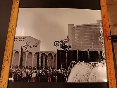 Evel Knievel  Autographed  (JSA) 16x20 Photo  Mint • $479