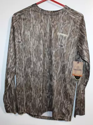 Magellan Outdoors Mens Hunt Gear Long Sleeve Shirt Small Mossy Oak Bottomland • $15.95