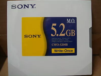 NEW Sony CWO-5200B Write Once 5.2GB 5.25  MO OPTICAL DISK • $15