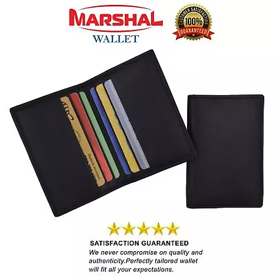 Mini Bifold Black Mens Wallet Genuine Leather Slim Thin Credit Card Holder New • $9.99