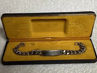 VTG 1960’s Men’s Stainless Steel ID Bracelet-Hadley-Kalbe • $18