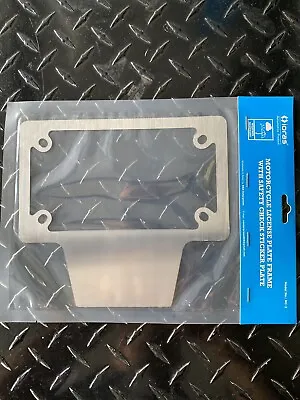 Motorcycle/ Scooter/Moped License Plate Frame W/ Safety Check Sticker All In One • $34.99