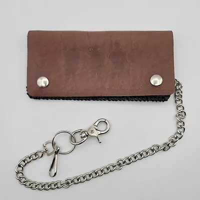 Handmade Leather Military Soldier Wallet With Chain • $6.99