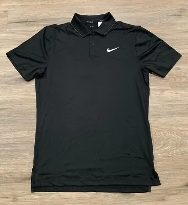 Men’s Nike Golf Dri-fit Vapor Tipped Custom Athlete Golf Polo Black Dr9611-010 • $114.50