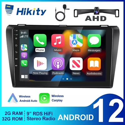 32GB Android 12 Carplay Stereo Radio GPS Navi Head Unit For Mazda 3 BK 2003-2009 • $182.99