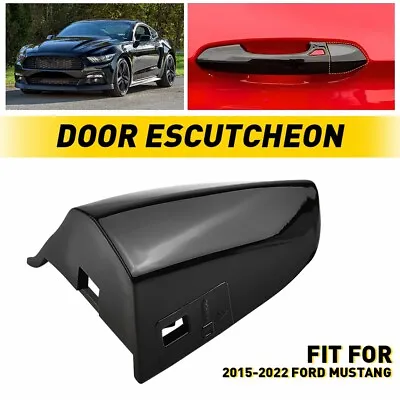 For 2015-2022 Ford Mustang Driver Door Handle Key Lock Cap Hole Cover Bezel US • $15.19