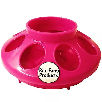 Pink Rite Farm Products Feeder Base For Poly/glass Quart Jar Poultry Chicken • $6.29