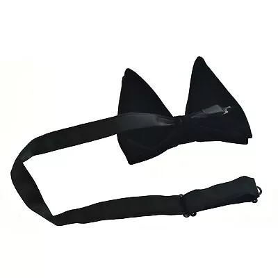 Men Oversize Velvet Bow Tie Big Bowtie Pre-Tied Wedding Party Ties Bowknots • $9.95