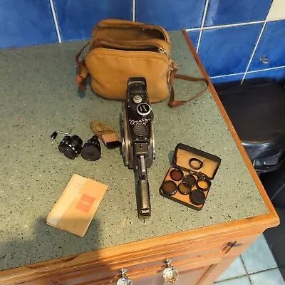 Vintage Quarz M 8mm Cine Camera Pistol Grip + Accessories C1960s USSR • £30