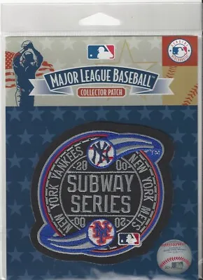 2000 MLB Subway World Series Patch New York Yankees Vs Mets Official Logo In Pkg • $14.95