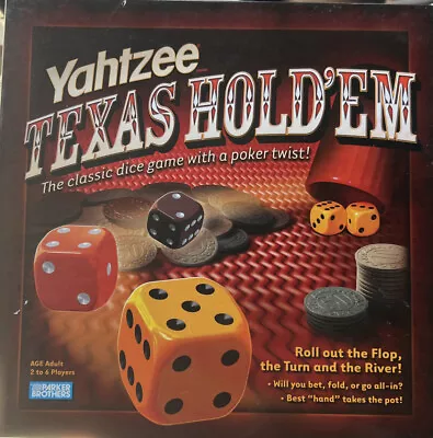 Yahtzee Texas Hold 'Em Dice Game Poker Card Player Parker Brothers COMPLETE • $5.99