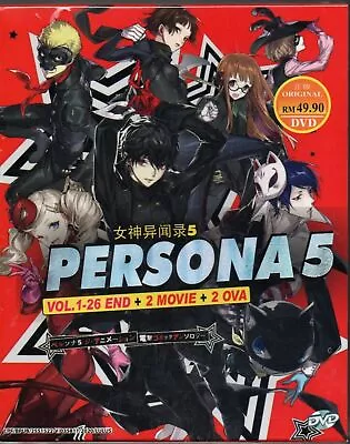 Anime DVD Persona 5 The Animation Vol.1-26 End + 2 Movie + 2 OVA English Dubbed • $38.91