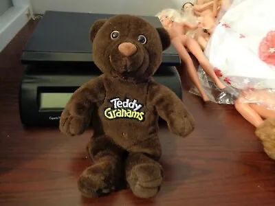 Teddy Grahams 2000 VINTAGE Beanie Teddy Bear Plush Chunky Chocolate 7  • $4.59