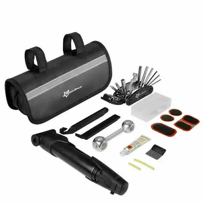 ROCKBROS Bike Repair Tool Kit 14pcs Multifunction Bicycle Tool Set Bag Tire Pump • $30.39