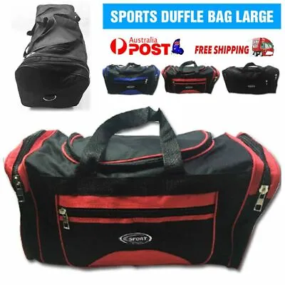 $23.45 • Buy SPORTS BAG LARGE With Shoulder Strap Gym Duffle Travel Bags Water Resistant