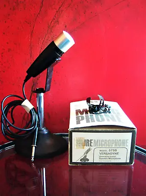 Vintage 1970's Shure 575S Dynamic Microphone Hi Z Harp Mic W Accessories # 6 • $50