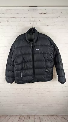 Patagonia Down Sweater Puffer Jacket Men's XL Black VG+ Condition • $105