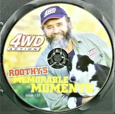 AUSTRALIAN 4WD ACTION: Roothy's MEMORABLE MOMENTS DVD 137 TV SERIES DISC ONLY R0 • $3.95